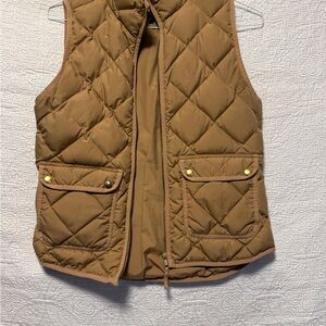 J. Crew Brown Quilted Vest